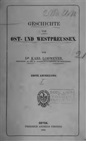 Lohmeyer K. Geschichte von Ost- und Westpreussen. Erste Abthelung.
