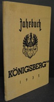 Jahrbuch Königsberg (Pr.) für 1935.