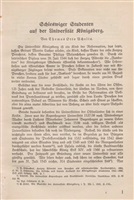 Achelis Th. O. Schleswiger Studenten auf der Universität Königsberg.